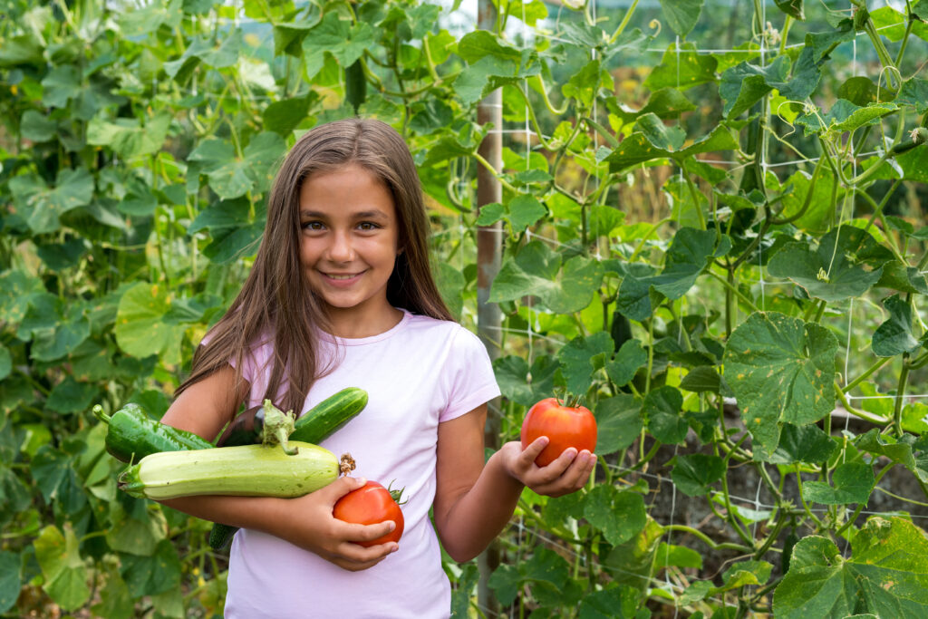 Gardening leads to healthy habits in kids!