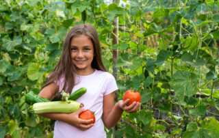 Gardening leads to healthy habits in kids!